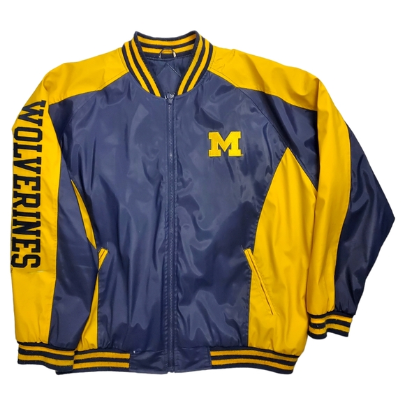 Vintage MICHIGAN WOLVERINES Jacket Coat STEVE & BARRY’s Collegiate - Picture 4 of 13